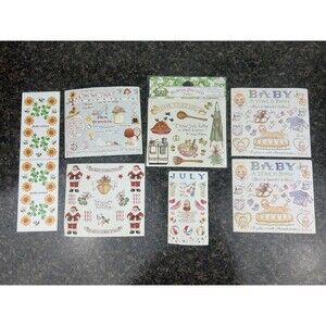 Vintage Susan Branch Lot Sticker Sheets Scrapbooking Borders Holiday Baby Friend
